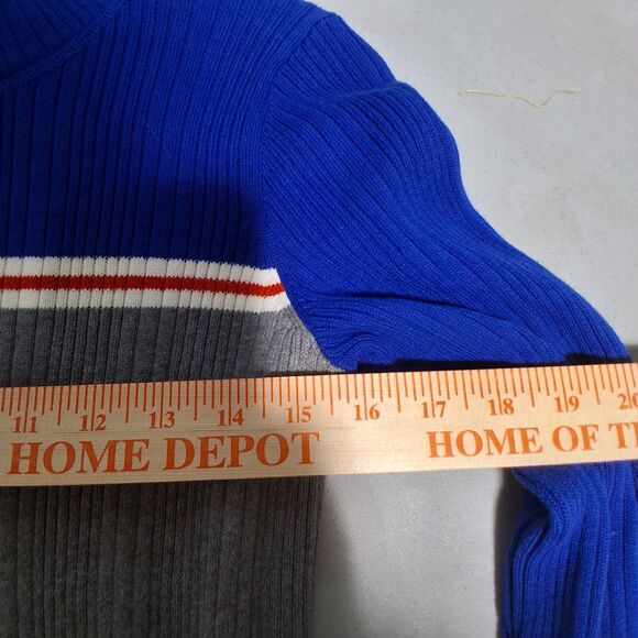 Eddie Bauer Women's Track Jacket Thick Ribbed Full Zip Sweater Size M - Picture 12 of 13